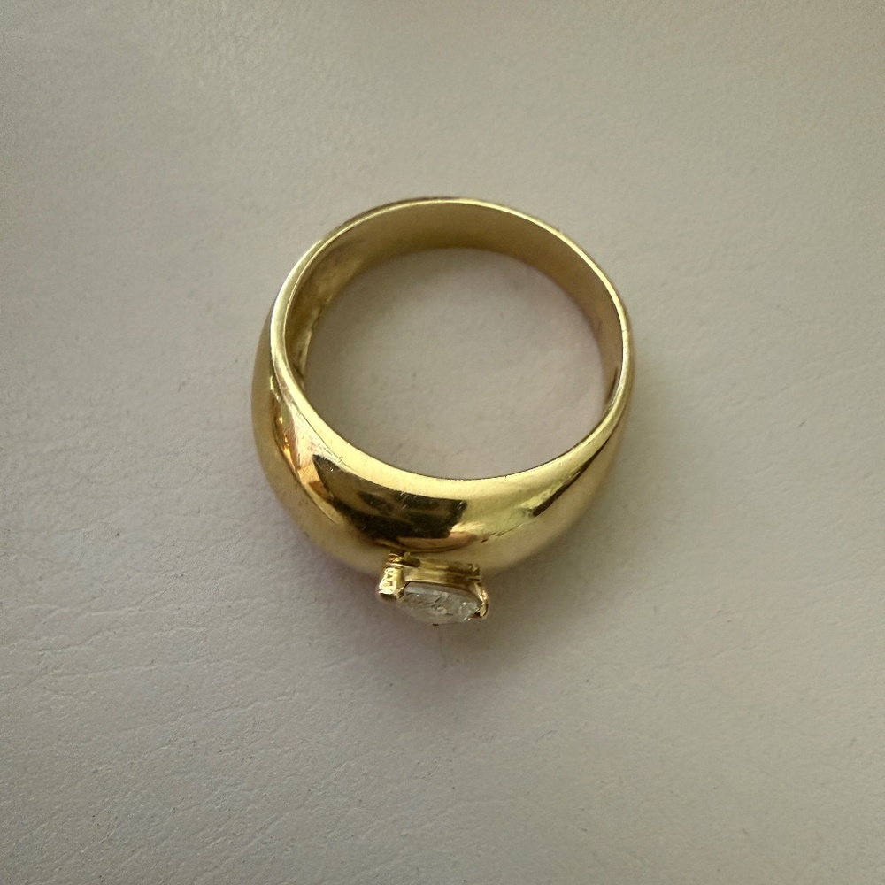 14K Diamond Cocktail Ring - Picture 2 of 7